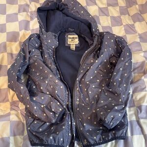 OshKosh B'gosh Navy Polka Dot Raincoat